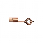 Metal Usb Drives - High speed custom logo metal Key shaped 16gb usb flash drive LWU1136